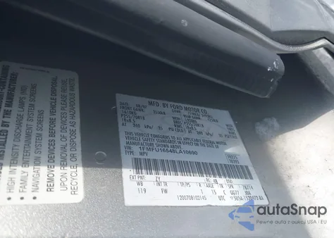 2008 Ford Expedition Xlt z USA, uszkodzony, nr VIN 1FMFU16548LA10690